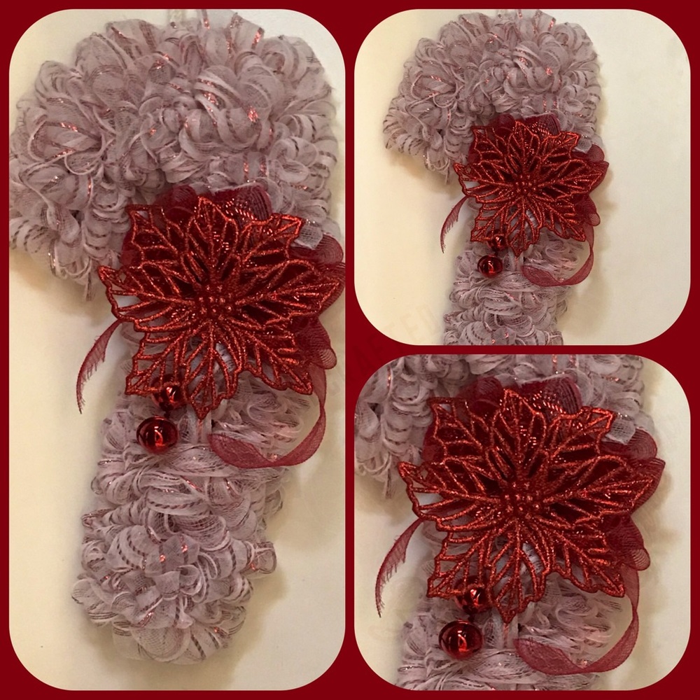SOLD Christmas Candy Cane Wreath